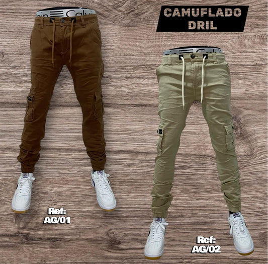 CAMUFLADO DRIL HOMBRE / TALLA 28-44