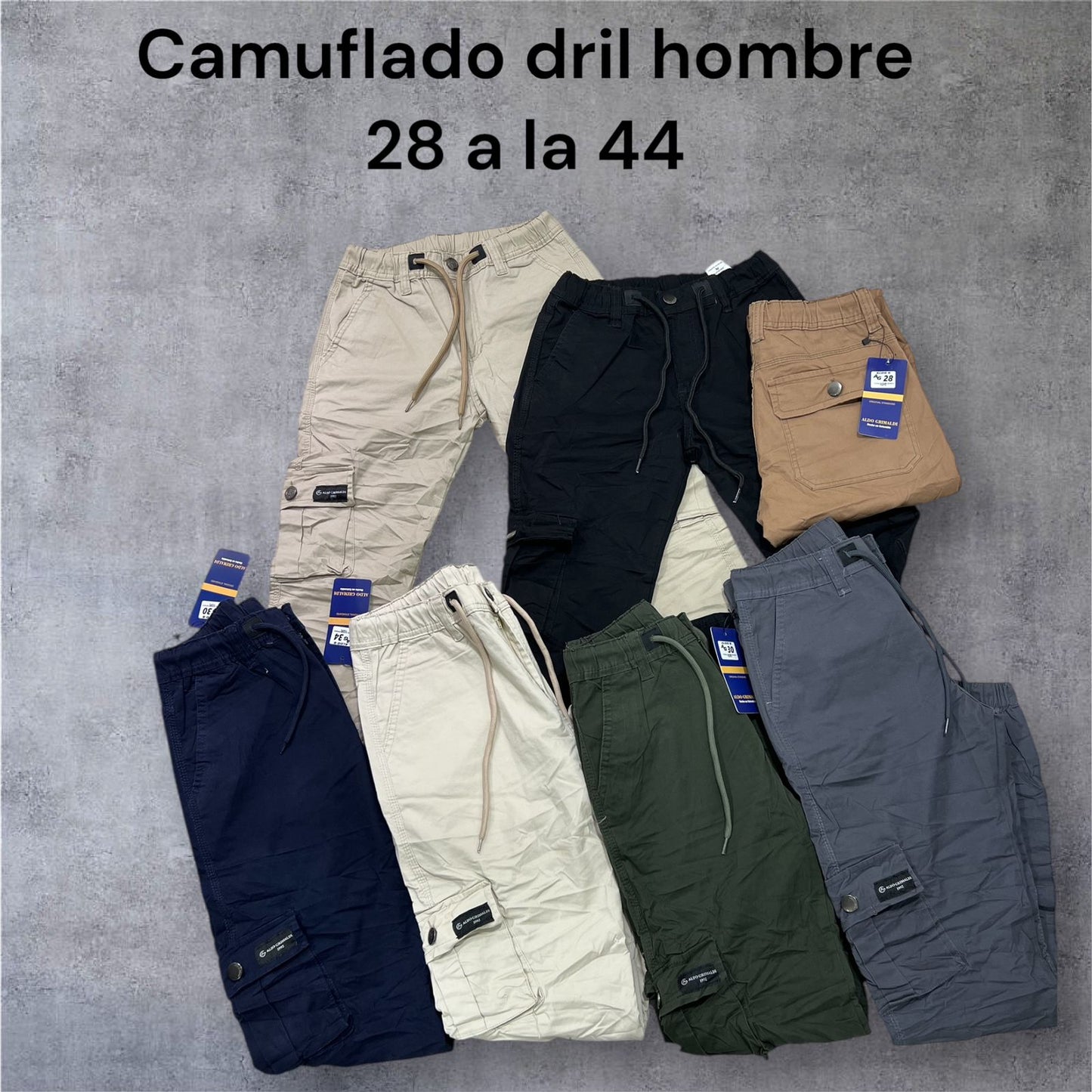 CAMUFLADO DRIL HOMBRE / TALLA 28-44
