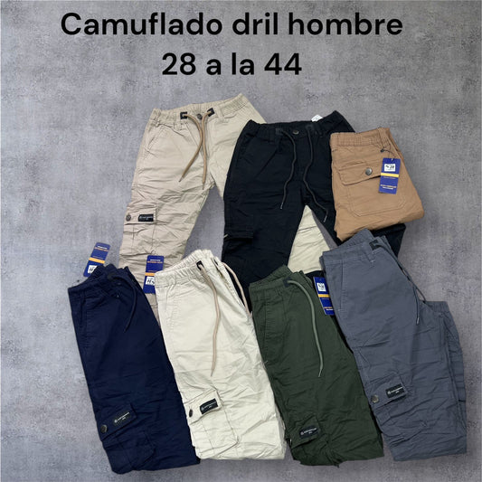 CAMUFLADO DRIL HOMBRE / TALLA 28-44